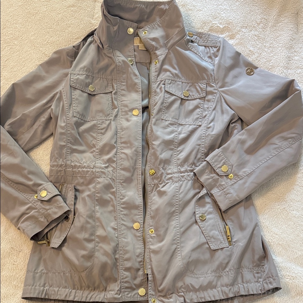 Women’s Michael Kors Utility Jacket in Gray, size M